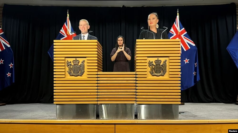 کریس هیپکینز به عنوان نخست وزیر نیوزیلند سوگند یاد کرد