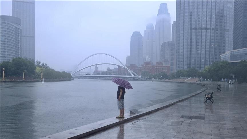 هشدار زرد توفان و بارندگی در چین؛ صدها نفر تخلیه شدند