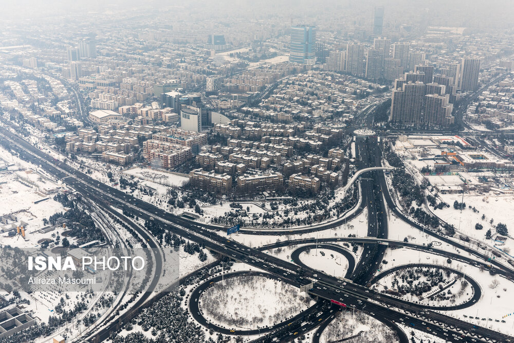 بارش برف و باران در تهران/ کاهش محسوس دما از جمعه