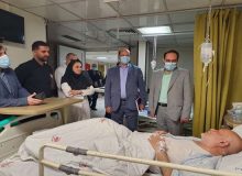 عیادت مقام مسئول در سازمان بازرسی از جانباران در بیمارستان ساسان/تاکید بر رفع مشکلات جانبازان