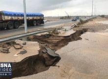 ویدیو/ خسارت‌های ناشی از سیل در جاده‌های استان یزد